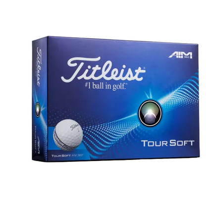 Titleist Tour Soft AIM 2024, bílé golfové míčky