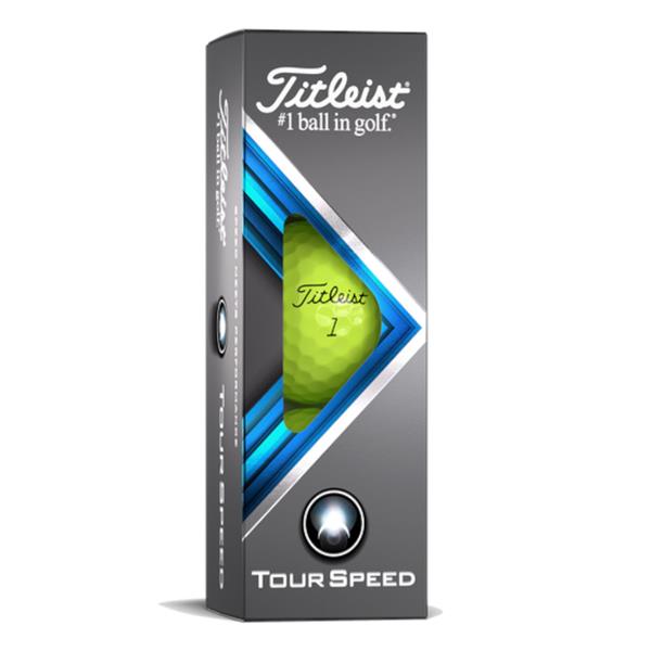 Titleist Tour Speed, žluté golfové míčky