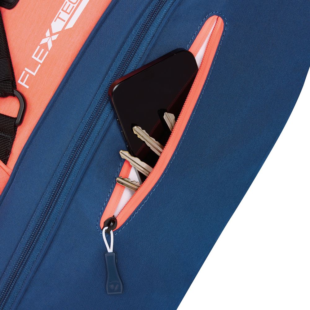TaylorMade Flextech, Coral, Navy, lehký golfový bag na záda