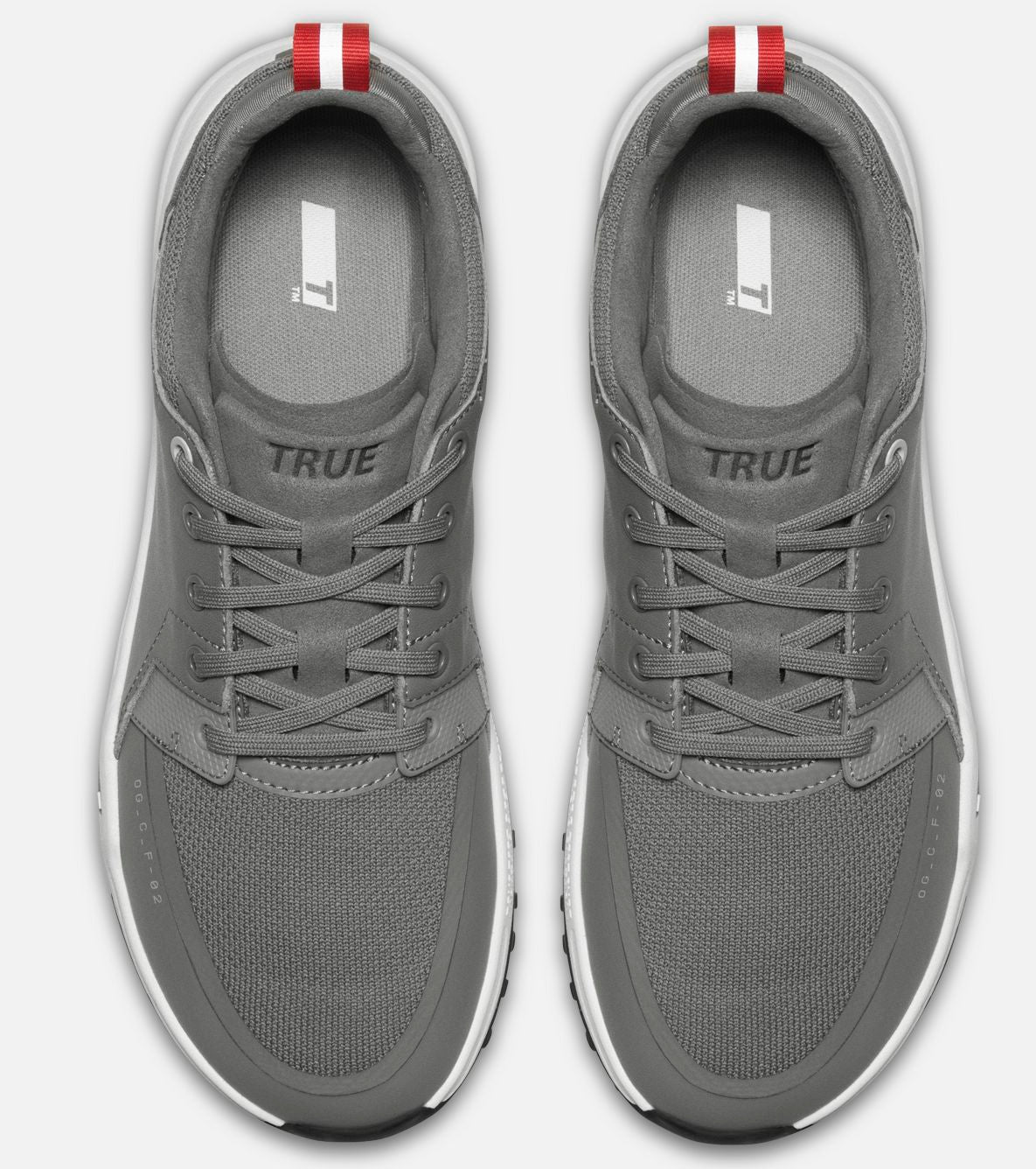 True OG Cush, Grey, šedé barefoot pánské golfové boty, bez spikové
