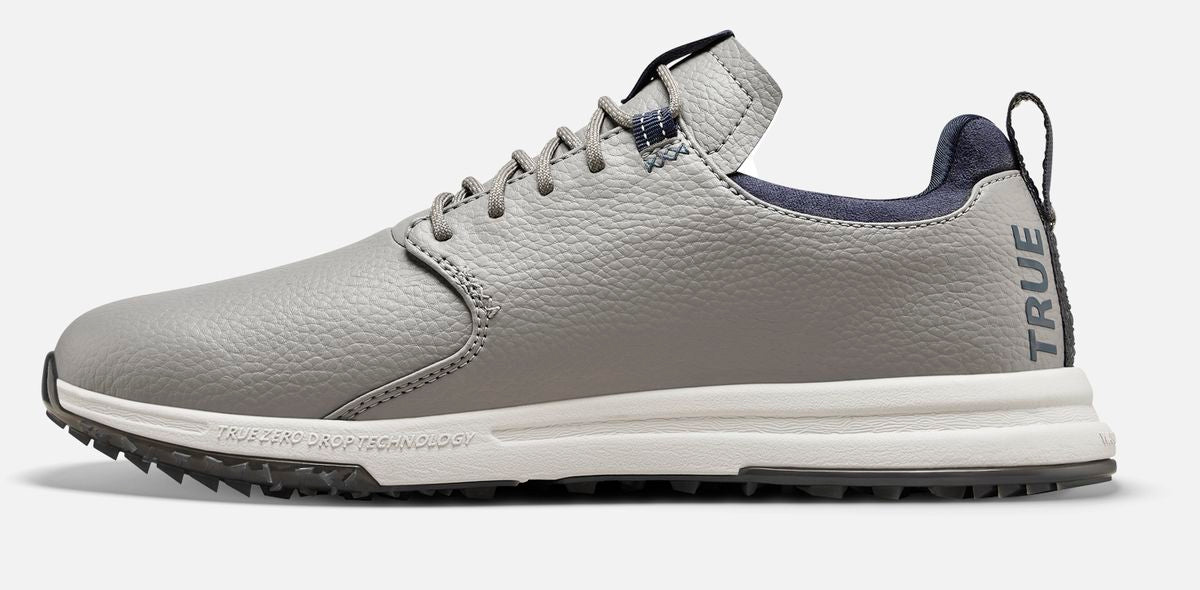 True OG3 Pro, Nine Iron Grey, šedé barefoot pánské golfové boty