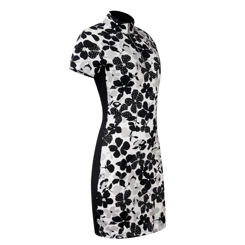 Tail Activewear Ladies DUA 6.5" Short Sleeve Mock Neck Golf Dress, dámské golfové šaty