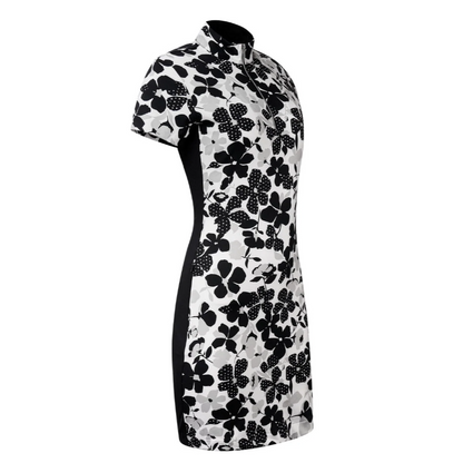 Tail Activewear Ladies DUA 6.5" Short Sleeve Mock Neck Golf Dress, dámské golfové šaty
