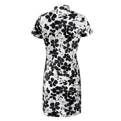 Tail Activewear Ladies DUA 6.5" Short Sleeve Mock Neck Golf Dress, dámské golfové šaty
