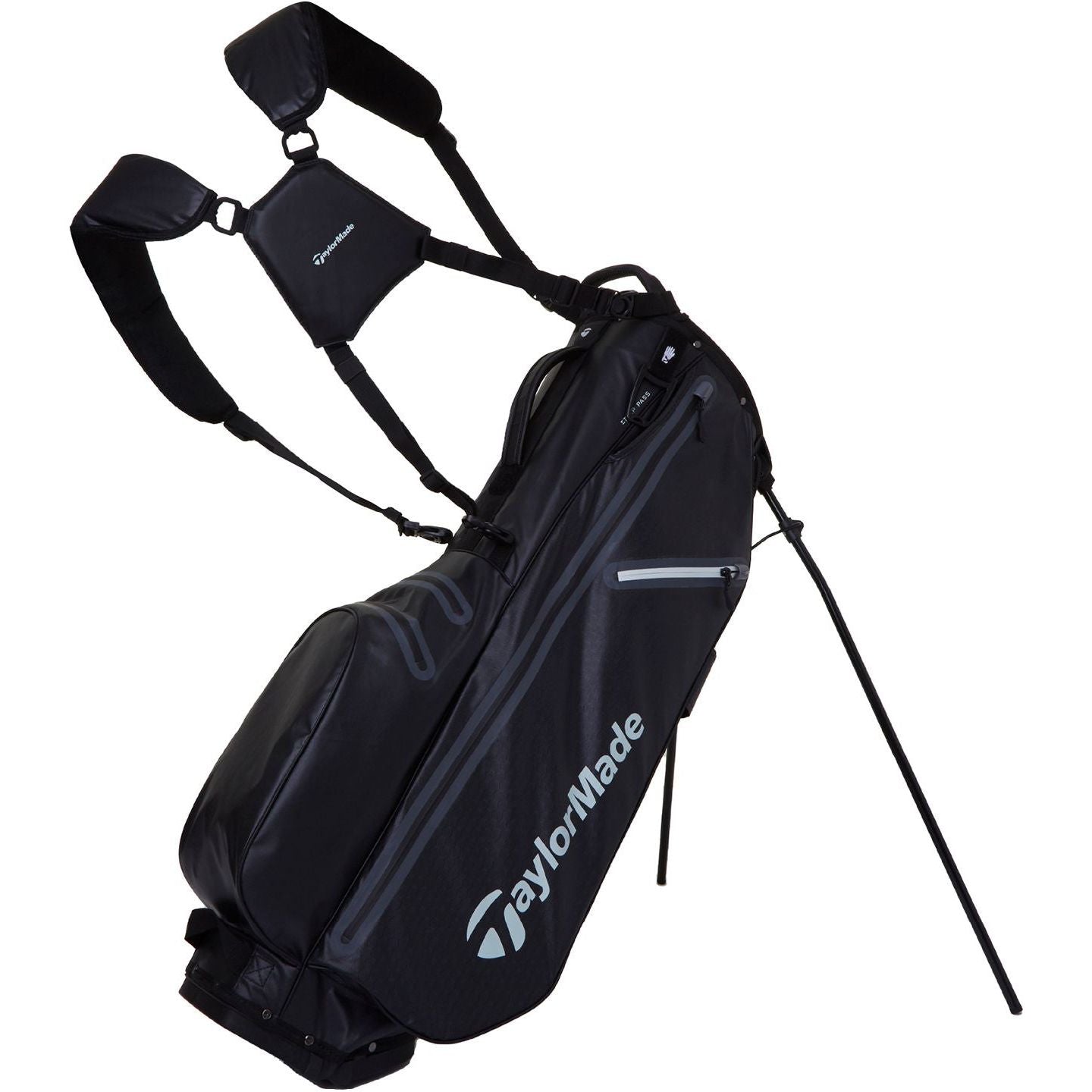 TaylorMade FlexTech Waterproof, černý nepromokavý bag na nošení
