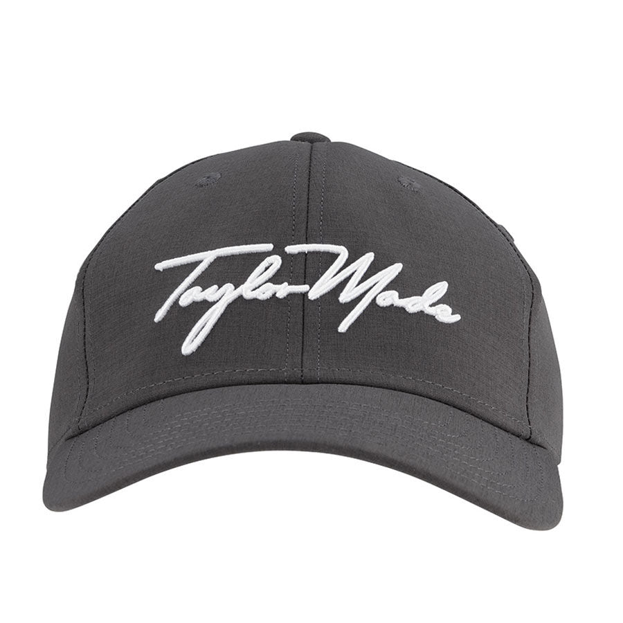 TaylorMade Radar Script Seeker Hat, černá golfová kšiltovka