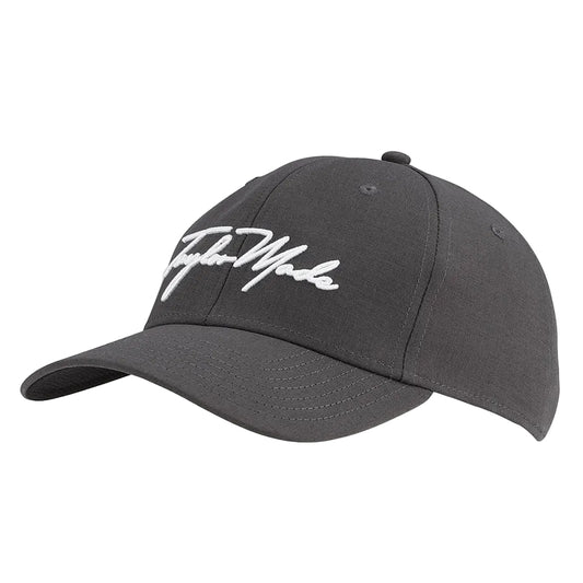 TaylorMade Radar Script Seeker Hat, černá golfová kšiltovka