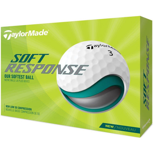TaylorMade Soft Response 2022, bílé golfové míčky