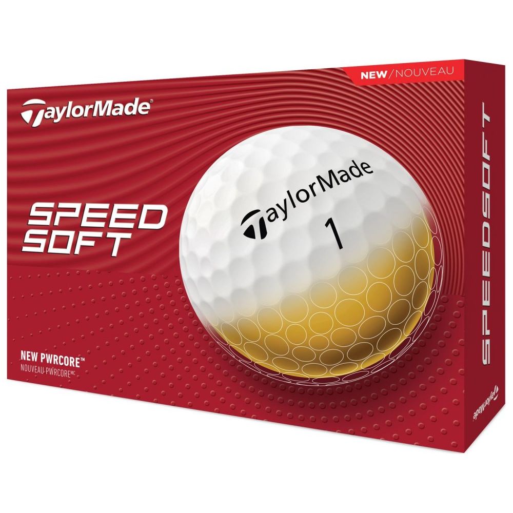 TaylorMade SpeedSoft 2024, bílé golfové míčky