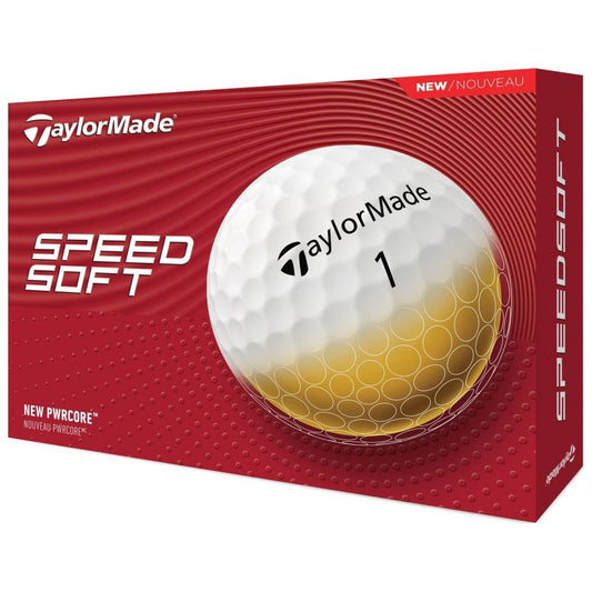 TaylorMade SpeedSoft 2024, bílé golfové míčky