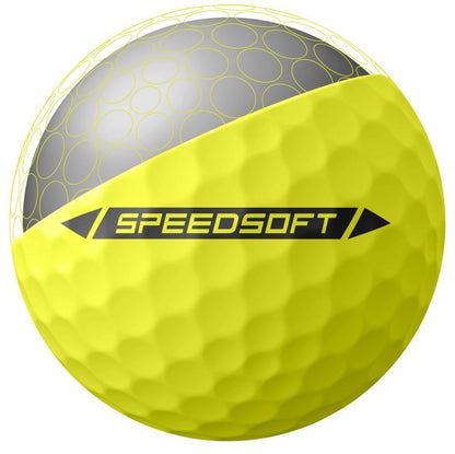 TaylorMade SpeedSoft 2024, žluté golfové míčky