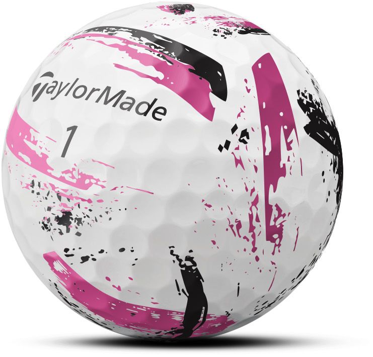 TaylorMade SpeedSoft Ink 2025, růžové golfové míčky