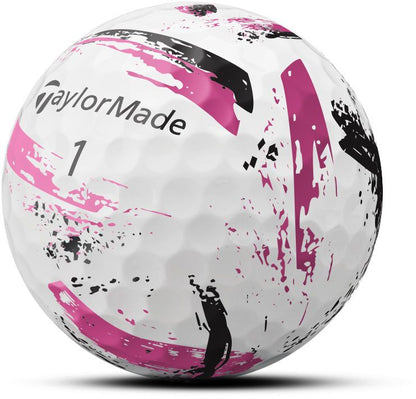 TaylorMade SpeedSoft Ink 2025, růžové golfové míčky