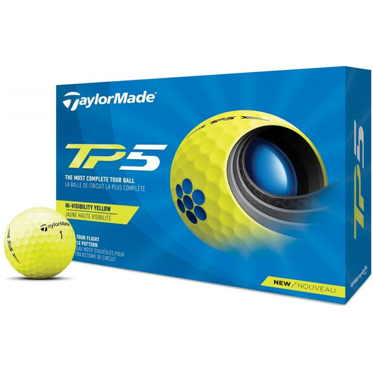 TaylorMade TP5 21, žluté golfové míčky