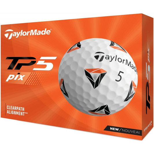 TaylorMade TP5 Pix 2.0, bílé golfové míčky
