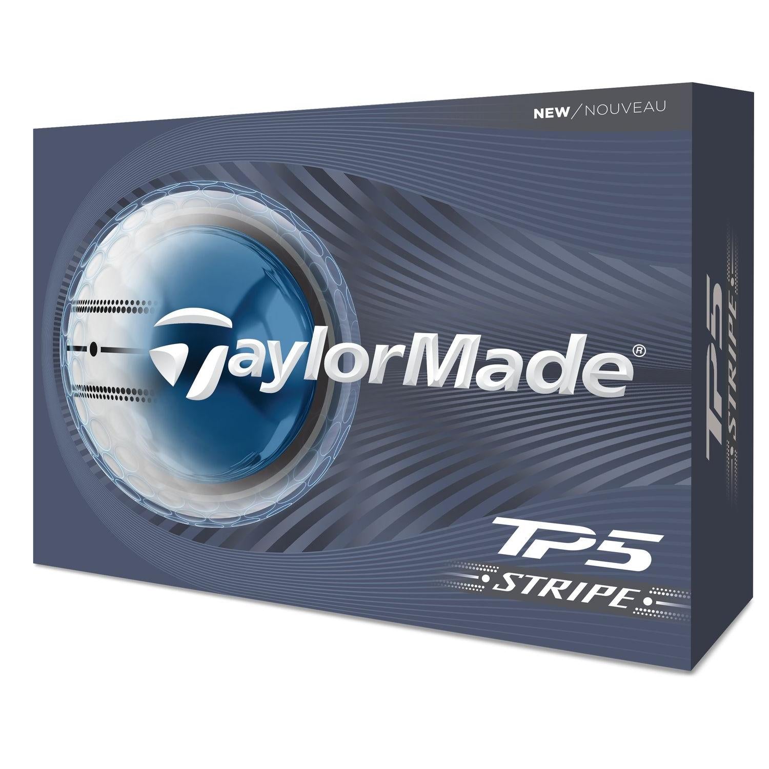 TaylorMade TP5 STRIPE 2026, bílé golfové míčky