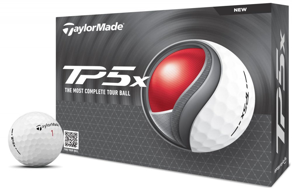TaylorMade TP5x 2024, bílé golfové míčky