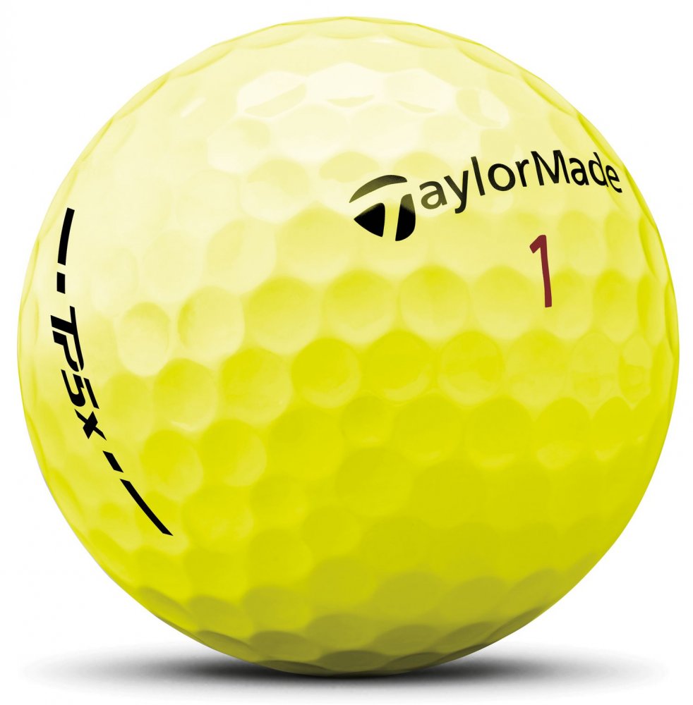 TaylorMade TP5x 2024, žluté golfové míčky