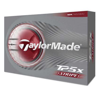 TaylorMade TP5x STRIPE 2026, bílé golfové míčky