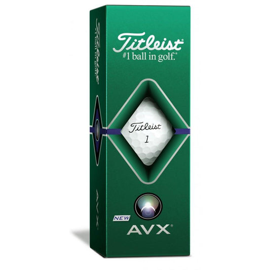 Titleist AVX 2020, bílé golfové míčky