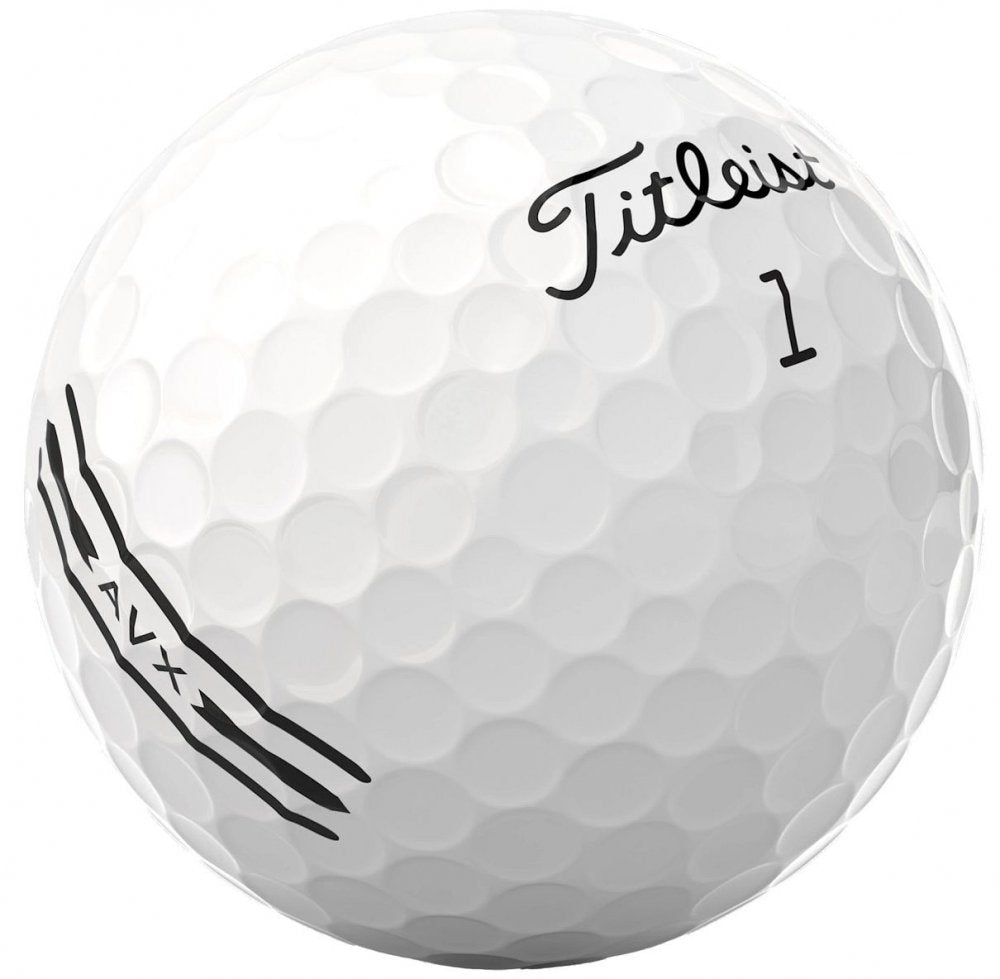 Titleist AVX 2024, bílé golfové míčky