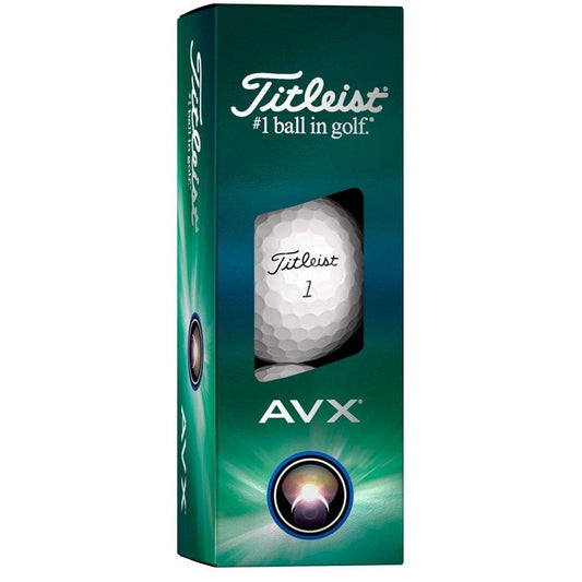 Titleist AVX 2024, bílé golfové míčky