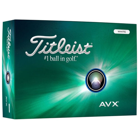 Titleist AVX 2024, bílé golfové míčky