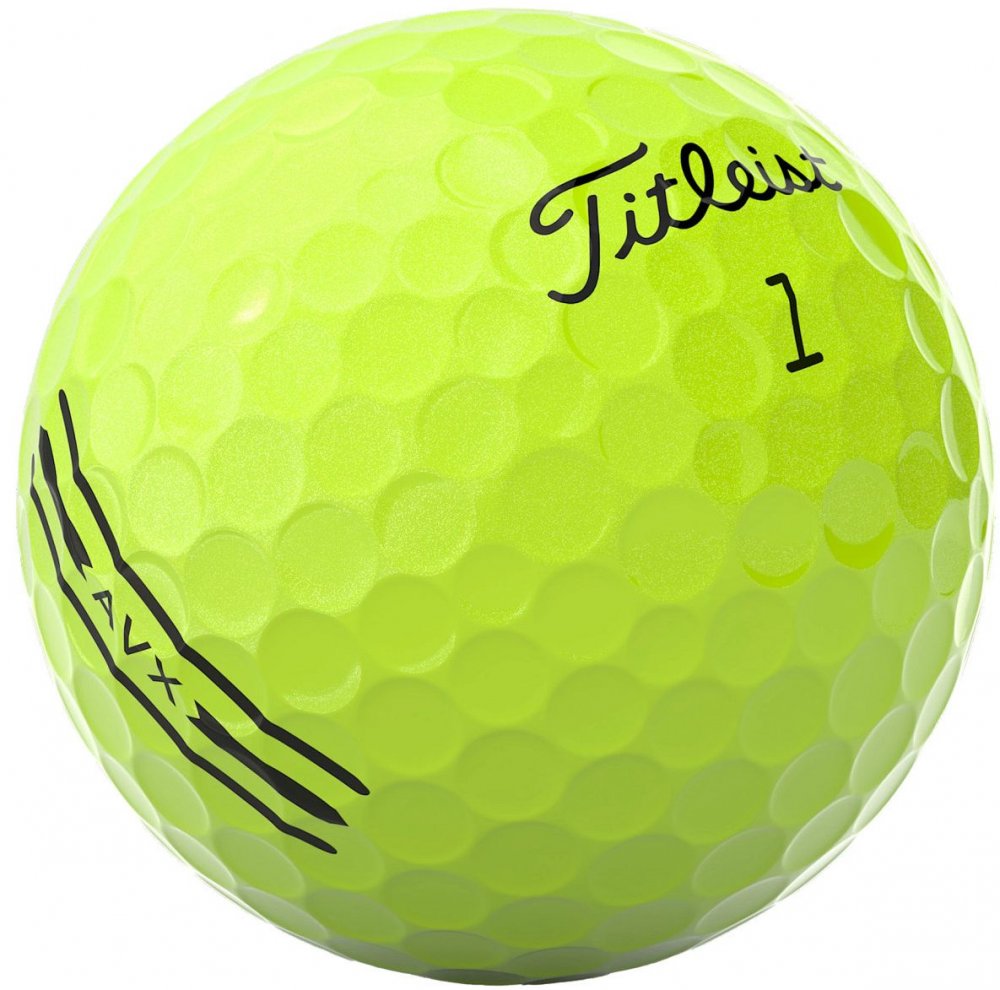 Titleist AVX 2024, žluté, 3 golfové míčky Titleist
