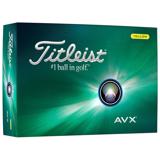 Titleist AVX 2024, žluté golfové míčky
