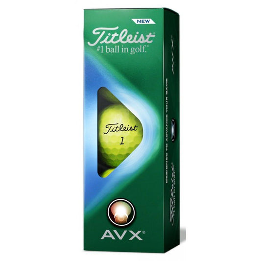 Titleist AVX, žluté golfové míčky