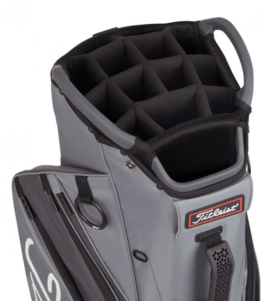 Titleist Cart 14, Charcoal, Graphite, Black, golfový bag na vozík