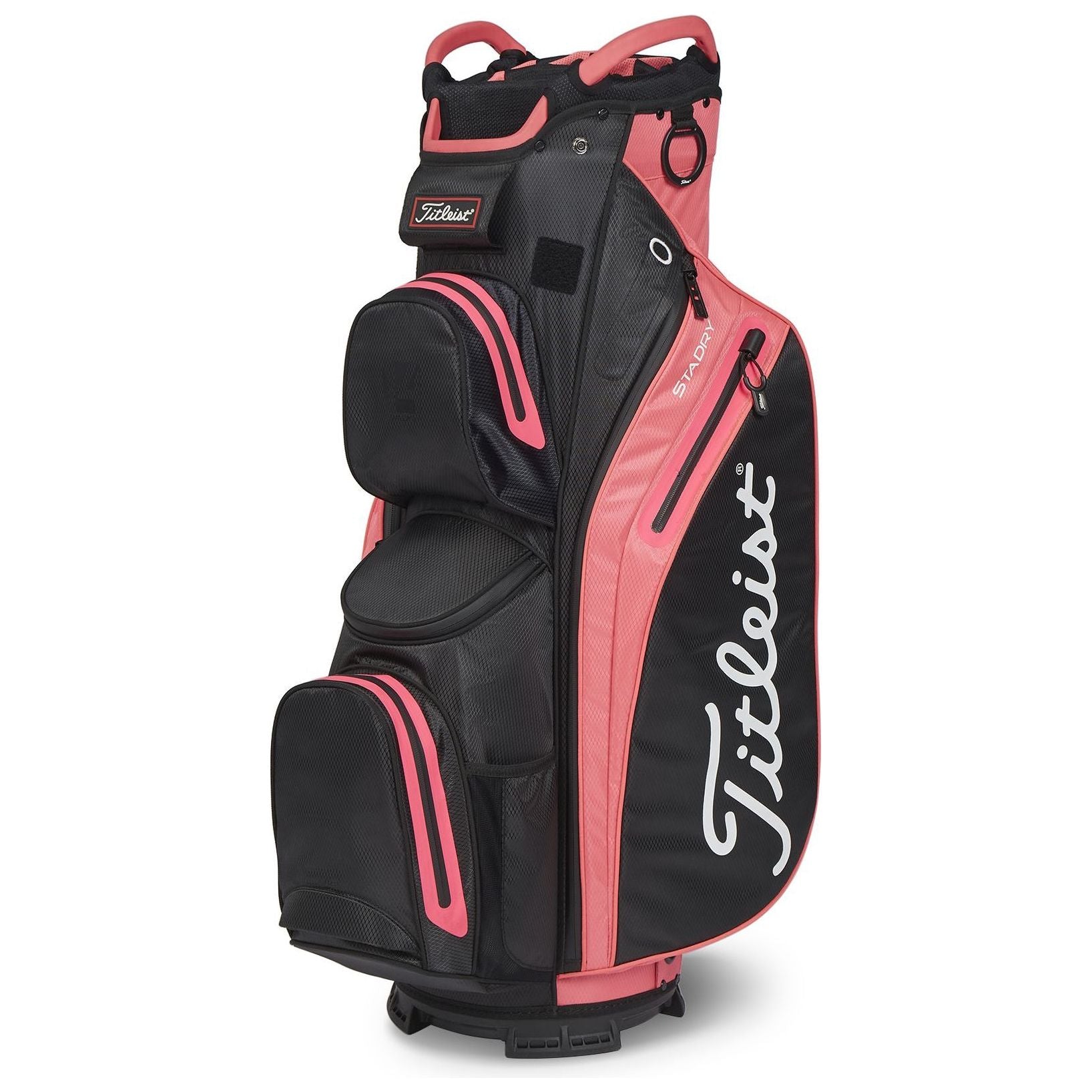 Titleist Cart 14 StaDry, Black, Candy Pink, golfový bag na vozík