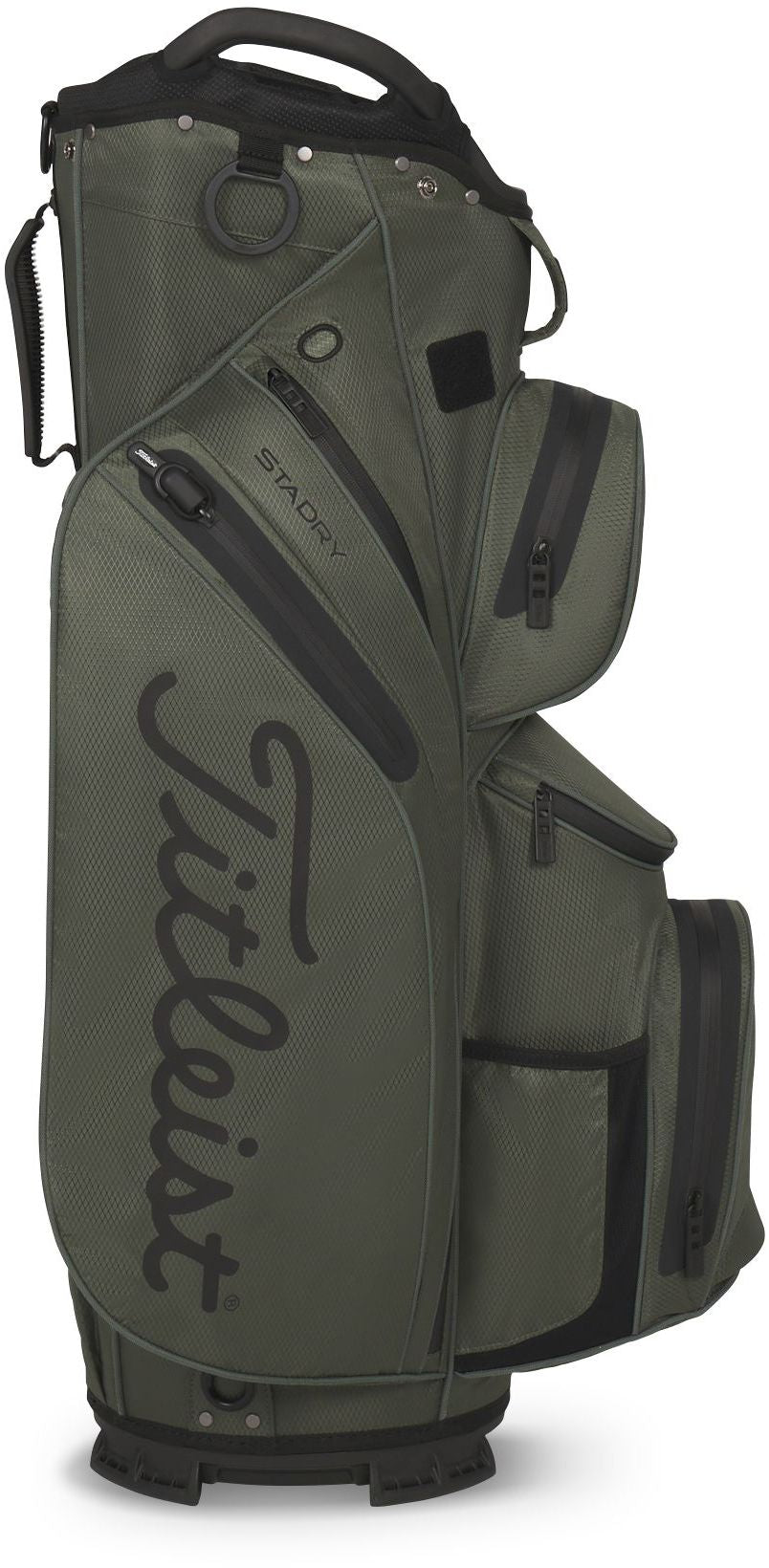 Titleist Cart 14 StaDry, Cypress, Black, nepromokavý golfový bag na vozík