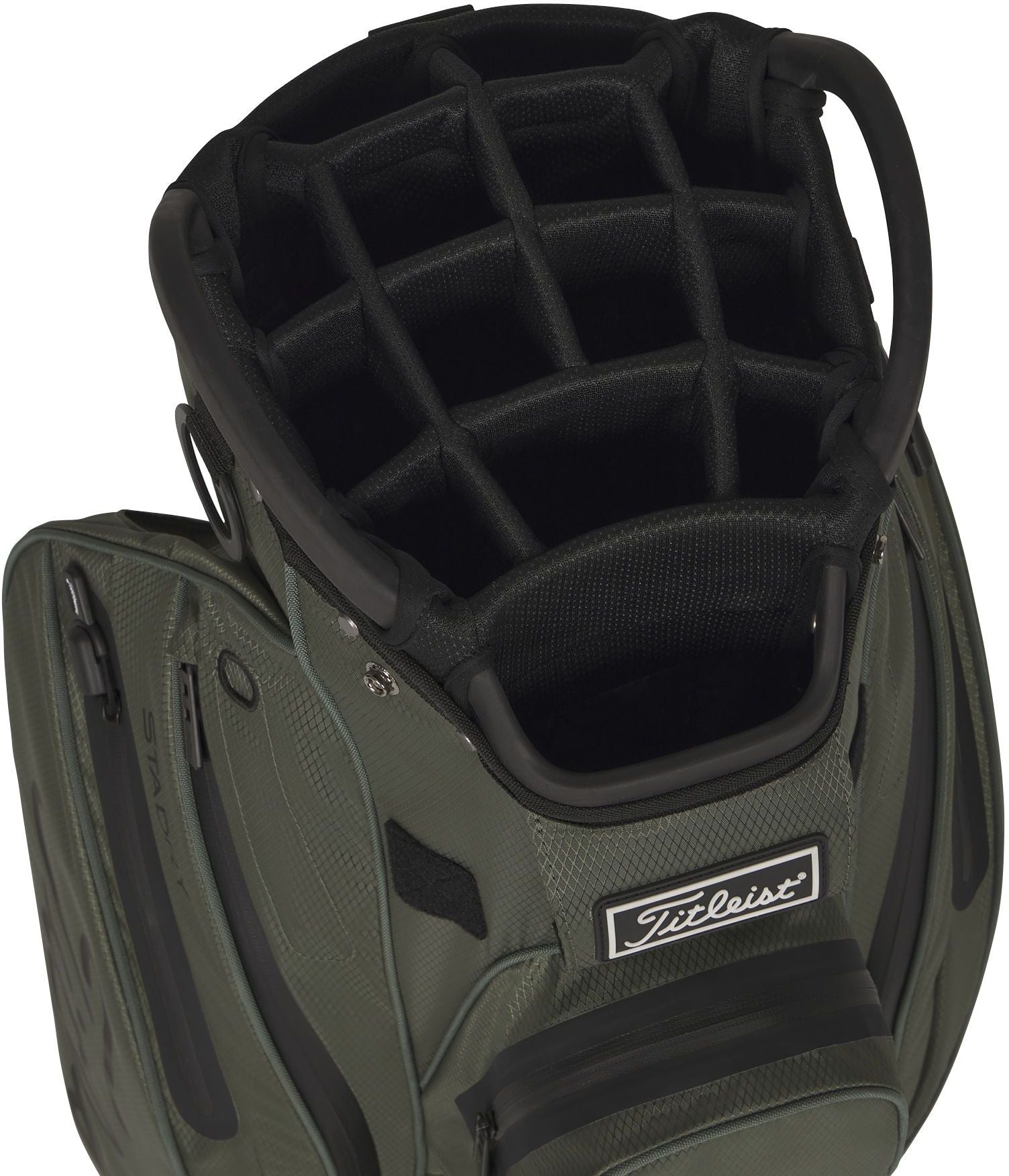 Titleist Cart 14 StaDry, Cypress, Black, nepromokavý golfový bag na vozík
