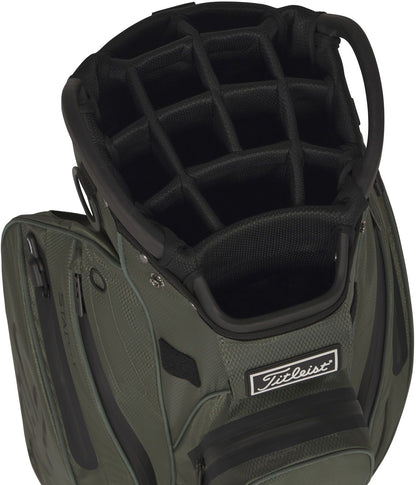 Titleist Cart 14 StaDry, Cypress, Black, nepromokavý golfový bag na vozík