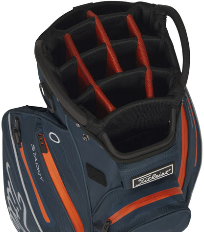 Titleist Cart 14 StaDry, Monterey, Flame, Marble, nepromokavý golfový bag na vozík