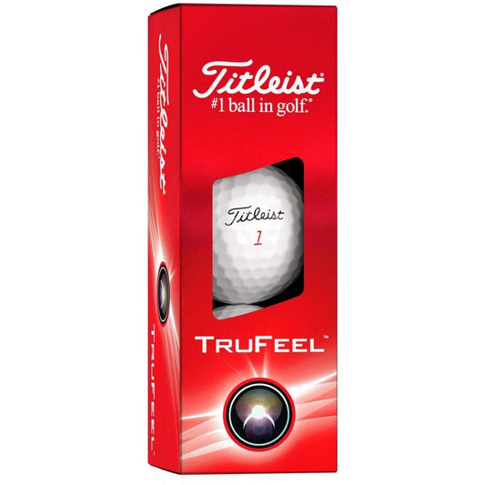 Titleist FruFeel 2024, bílé golfové míčky