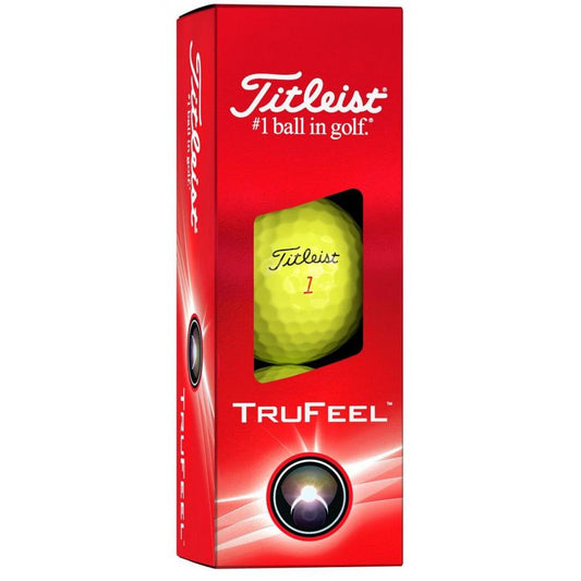Titleist FruFeel 2024, žluté golfové míčky