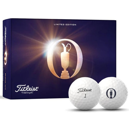 Titleist PRO V1 , bílé golfové míčky, Limitovaná edice The Open 2024, 6Ks míčků v balení