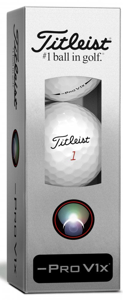 Titleist PRO V1x Left Dash, bílé golfové míčky