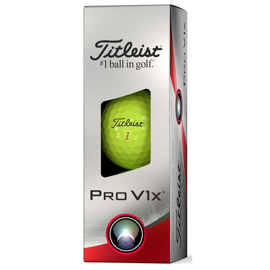 Titleist PRO V1x, žluté golfové míčky