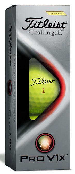 Titleist PRO V1x, žluté golfové míčky