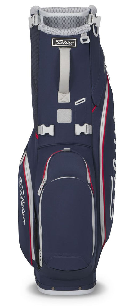 Titleist Players S4 StaDry, Navy, Red, White, nepromokavý golfový bag na nošení