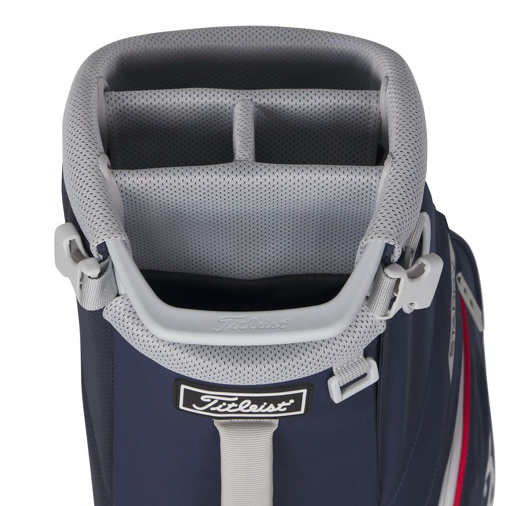 Titleist Players S4 StaDry, Navy, Red, White, nepromokavý golfový bag na nošení