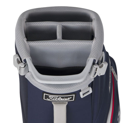 Titleist Players S4 StaDry, Navy, Red, White, nepromokavý golfový bag na nošení
