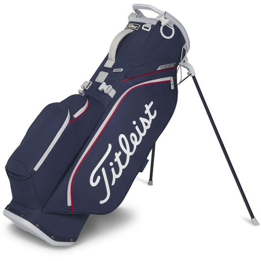 Titleist Players S4 StaDry, Navy, Red, White, nepromokavý golfový bag na nošení