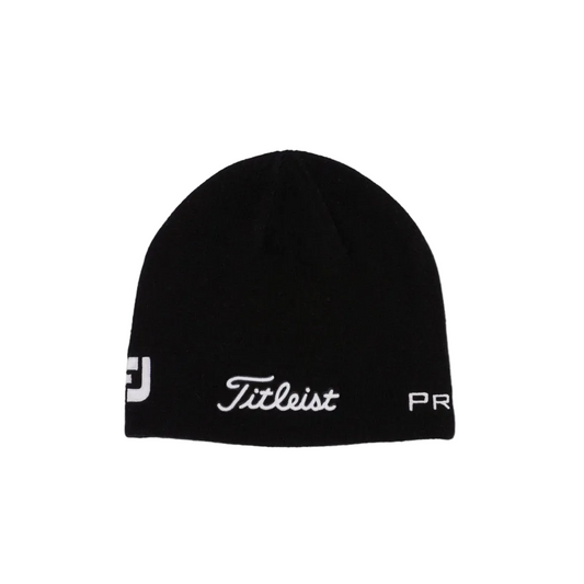Titleist Tour Merino Beanie, zimní čepice v barvě černá s bílou