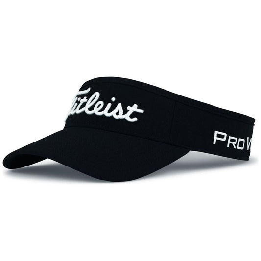Titleist Tour Performance Visor, Black, White Titleist