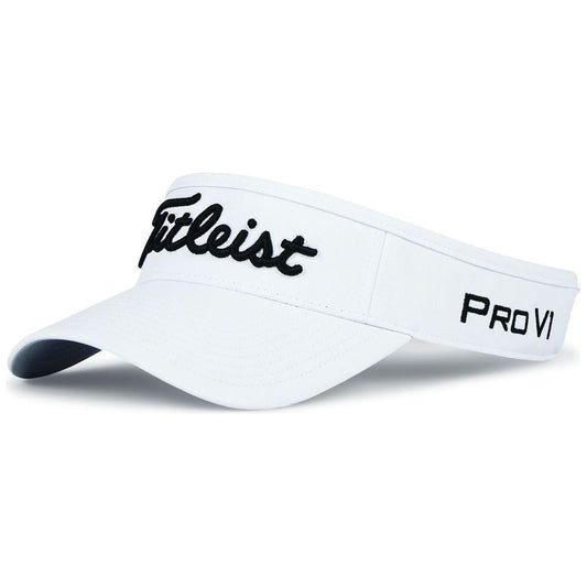 Titleist Tour Performance Visor, White, Black Titleist
