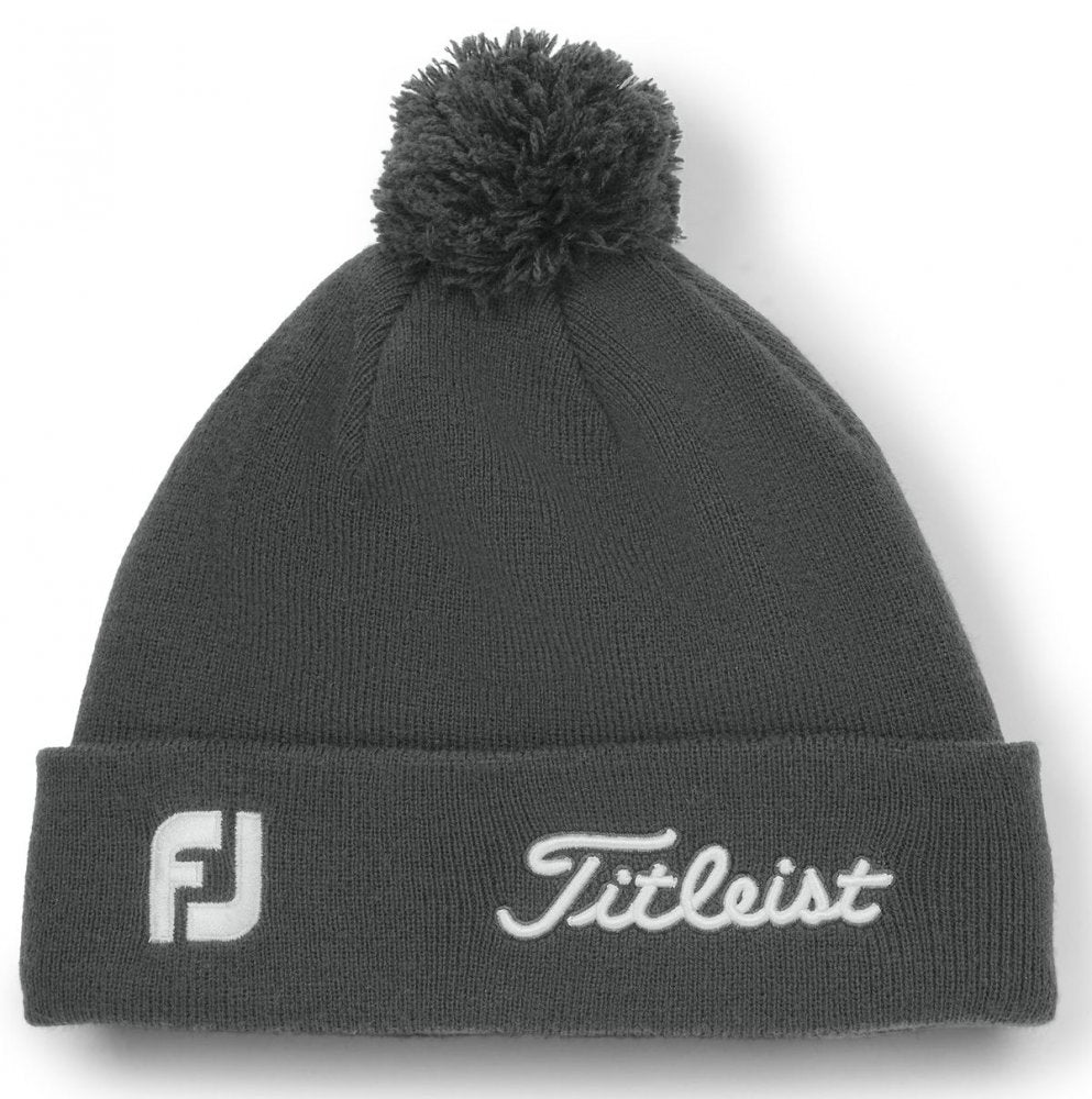 Titleist Tour Pom Pom, Charcoal, White